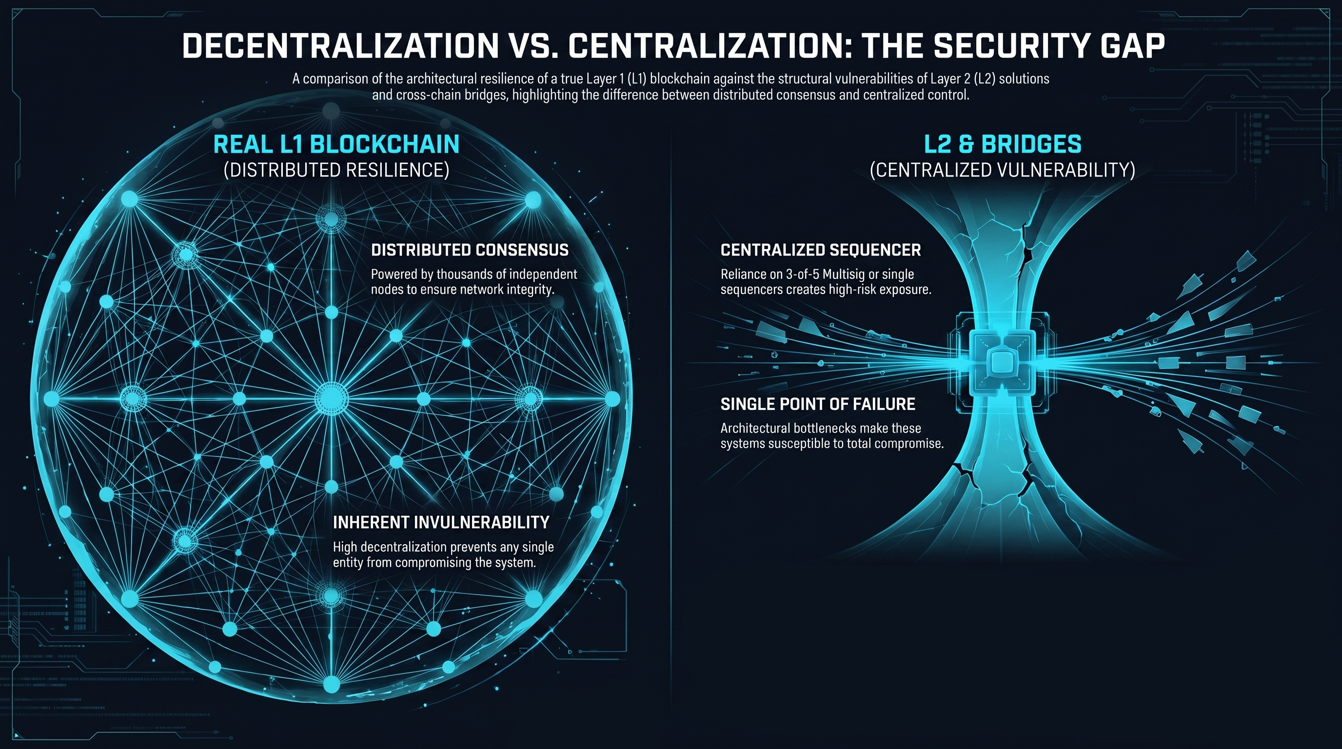 Blockchain security architecture сomparison